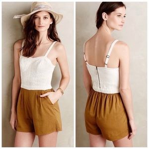 Anthropologie Addie Lace Romper